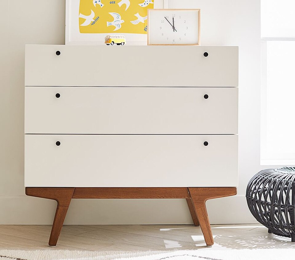 West Elm x PBK Modern 3Drawer Changing Table Pottery Barn Kids UK